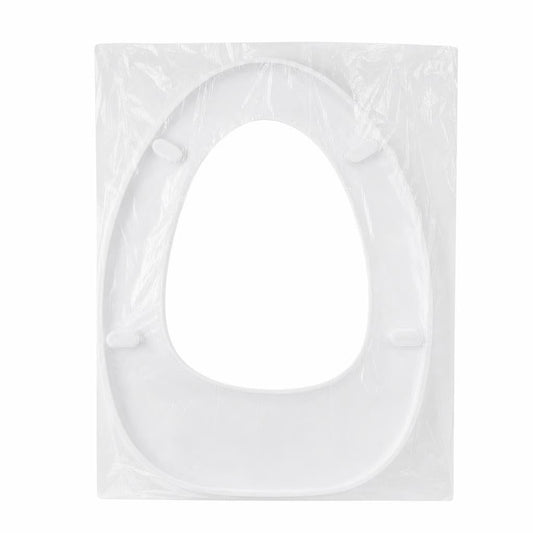 Funda desechable de inodoro desplegada, vista frontal